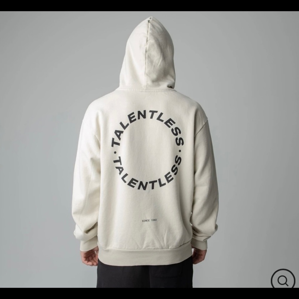 NEW - Talentless Unisex Hoodie in Bone Color
